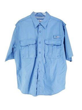 World Wide Sportsman Vented Outdoor Shirt Men's Size Large Blue